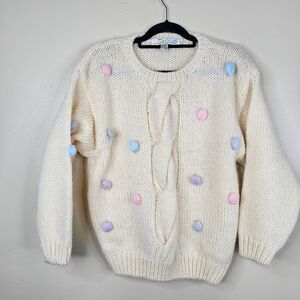 Claus sport vintage yarn bobbles sweater size M